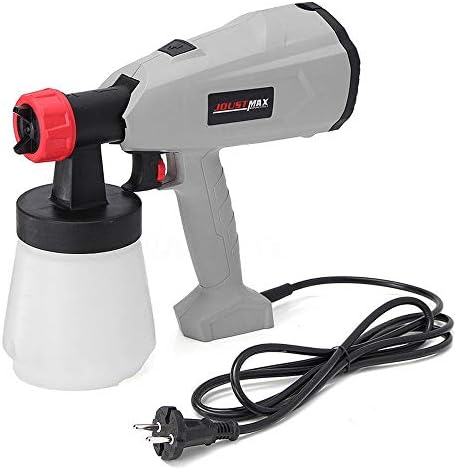 Hand-Held Paint Sprayer Electric Spray Tool,Turkey 220V 400W Electric Paint Sprayer for Wood & Metal Paint &Airless House Fence Room Car Painting Spray (Gray)