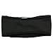 Womens Sport Fleece Headband / Earwarmer with Pony Tail Hole (Black)