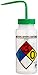 SP Bel-Art Safety-Labeled 4-Color Methyl Ethyl Ketone Wide-Mouth Wash Bottles; 500ml (16oz), Polyethylene w/Green Polypropylene Cap (Pack of 4) (F11716-0012)