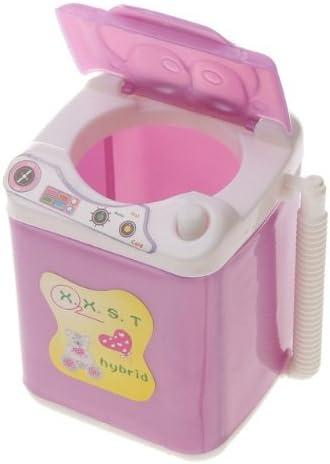 Amazon.com: Casa de muñecas en miniatura plástico rosa lavadora juguete para muñecas Barbie suministro de muebles casa de muñecas mejor regalo: Toys \u0026 Games