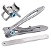 SZQHT 15mm Wide Jaw Opening Nail Clippers for Thick Nails,Finger Nail Clippers for Ingrown Toenail Clippers for Men,Tough Nails, Seniors, Adults.Deluxe Sturdy Stainless Steel Big(Silver) primary