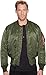 Alpha Industries Men's Ma-1 Flight Jacket,Sage Green,Medium