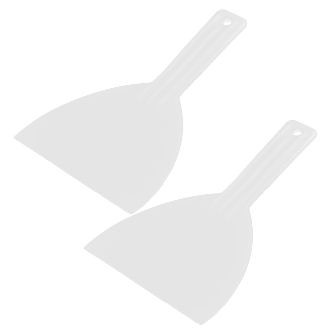 sourcingmap Plastic Pie Server Cake Pizza Grill Spatula Baking Cutter Cream Dough Pastry Butter Scraper Cutter 2pcs White