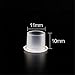 Yuelong 1000Pcs Ink Caps Medium - Tattoo Ink Cups White Plastic Disposable Pigment Cups With Base Microblading Makeup Tattoo Caps 14mm Medium for Tattoo Ink