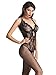 Amoretu Womens Sexy Lingerie Strap Bodysuits Crotchless Bodystocking