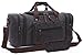 Canvas Duffel Bag, Aidonger Vintage Canvas Weekender Bag Travel Bag Sports Duffel with Shoulder Strap (Black)
