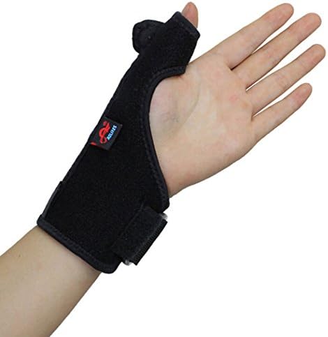 Smalotus Carpal Tunnel Splint Arthritis Sprains Strain Thumb Wristband Spring Steel Hand Brace Wrist Wraps Support- 1PC-Left/Right Hand -Women and Men- One size fit most (left)