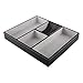 Leather Valet Tray for Men, Nightstand Organizer Dresser Catchall for Keys Phone Jewelry Watch Wallet(Black)