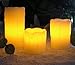 Flameless Flickering LED Candles - Set of 3 assorted sizes - 2