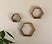 V-LIGHT Wood Wall, Oak Finish, Set of Three Cubes (VW151006O) Decorative Shelving