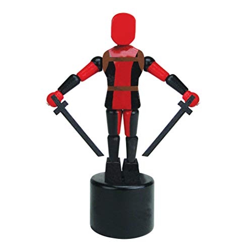 Entertainment Earth Deadpool and Cable Wooden Push Puppet - Convention Exclusive
