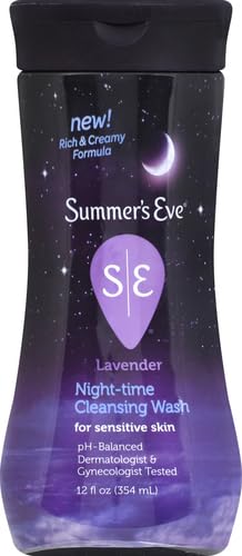 Summer's Eve Lavender Night-time Daily Refreshing All Over Feminine Body Wash, Removes Odor, Feminine Wash pH Balanced, 12 fl oz
