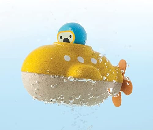 PlanToys Yellow Submarine Bath And Water Play Toy Set (5669 ...