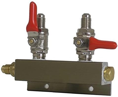 Co2 Distribution Manifold - MFL (Threaded) Connections (2-way) by The Brewers Corner