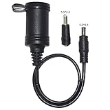 SPARKING 12v DC Female Cigarette Lighter Socket to DC 5.5mm x 2.1mm Male Barrel Plug Charger Cable Adapter for Portable UPS Battery Backup and Emergency Backup Generator