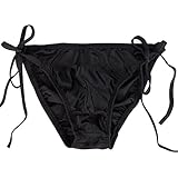 FEESHOW Men's Silky String Bikini Briefs Bulge Pouch Underwear Swimwear Side Ties