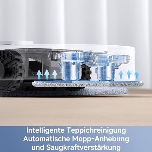 E40 Ultra Saugroboter, Selbstreinigende Station & Ausfahrbarer Mopp
