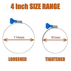 ISPINNER 2pcs 4 Inch Key-Type 304 Stainless Steel