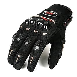 Autofurnish Motorcycle Black Riding Bike Gloves