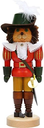 Alexander Taron Importer 32-549 Christian Ulbricht Nutcracker-Puss 'N Boots-15 H x 5.75" W x 5" D, Brown
