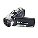 Digital Camera SEREE Camcorder Full HD 1080P 24.0 Megapixels 4x Digital Zoom Retractable Flash light 3 Inch Screen … (black2)