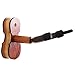 Violin Hanger with Bow Hanger - Hardwood Home & Studio Wall Mount Hanger for Violin/Viola (MA-5 Sapele)