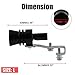 Ruien Universal Aluminum Turbo Sound Exhaust Muffler Pipe Whistle Car Blow Off Valve BOV Tip Simulator Whistler (L-Black)