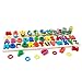 GETIANLAI 4-in-1 Wooden Blocks Puzzle Board Set Alphabet ABC, Numbers and Letters for Toddlers Preschool Teaching Early Education Toy