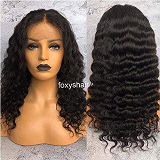 Amazon Com Foxy S Hair Deep Wave Long Lace Front Wigs 13x6 Lace