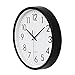 OCEST Wall Clock, Quartz Round Wall Clock Silent Non Ticking Battery Operated 10 Inch Easy to Read Decorative Clock for Home Office School