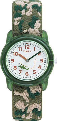 Timex Kids' T78141 Analog Camo Elastic Fabric Strap Watch