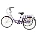 Royal London Adult Tricycle 3 Wheeled Trike Bicycle w/Wire Shopping Basket Purplethumb 3