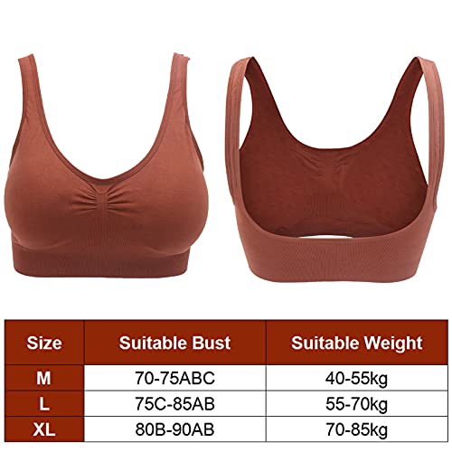 Fitness-sportbeha, Draadloze Gewatteerde Yoga-bh-tops Zachte, Ademende Dames Workout-hardloopbeha's voor Yoga Gym… - Image 3