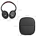 Over Ear Noise Cancelling Headphones with Microphone, Wired Stereo Headsets with Case for Air-Travel