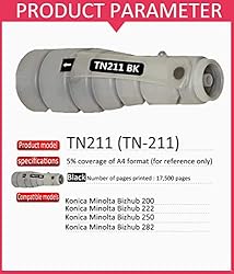 2-Pack (Black) Compatible TN211 TN-211 Laser
