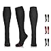 NEWZILL Compression Dress Sock (15-20mmHg) for Men & Women - Cotton Rich Comfortable Socks - Best Stockings for Business Casual, Running, Medical, Athletic, Edema, Diabetic (L/XL, Black)