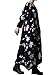 Mordenmiss Women's Embroidered Casual Long Maxi Dress with Pockets Large Black