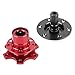 Auto Dynasty 6-Hole Pull Ball Bearing Style 2 inches Thick Steering Wheel Short Quick Release Hub Adapter (Red)