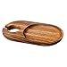 Ironwood Gourmet Petaluma Cocktail Plates, Acacia Wood, Set of 4