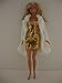 Stunning Short White Fur Coat and Gold Sequined Mini Dress Made to Fit Barbie Doll