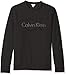 Calvin Klein Men's Long Sleeve solid Logo Crew Neck T-Shirt