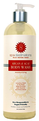 Spa Destinations Argan & Acai Moisturizing Body Wash 16 Ounce