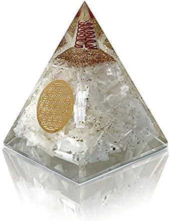 Mixed Media - BOMBAY Crystals Orgone Pyramid of Success, Selenite Orgonite Pyramid is Healing Crystals for Positive Energy & Peace and Orgonite Pyramid help in Healing Meditation