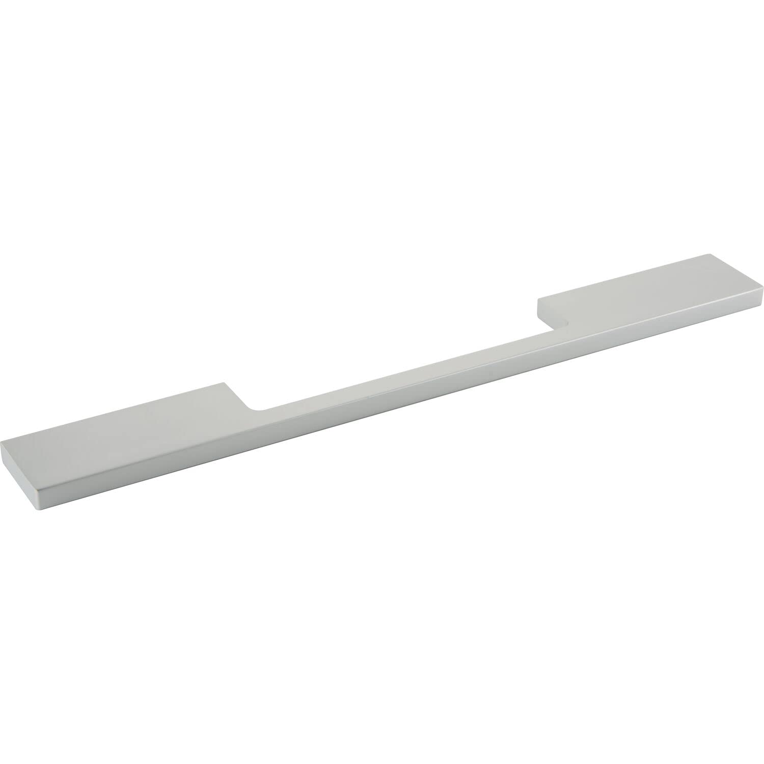 OBF Grimme 8536420250 Furniture Handle Agenor Square Cabinet Handle, Kitchen Handle Width 290 mm Aluminium Natural Anodised Silver Hole Spacing 192 mm