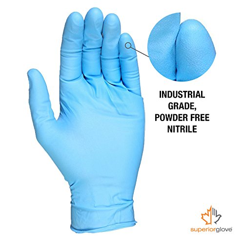 Superior KeepKleen Nitrile Gloves (3 Mil - 200/Box) Latex Free Glove, Disposable Gloves, Powder Free 9 Inch Length Work Gloves - RD3NPF (Medium) - Thumbnail 4