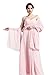 Sheer Soft Chiffon Bridal Women's Shawl For Special Occasions Ballet Pink 79