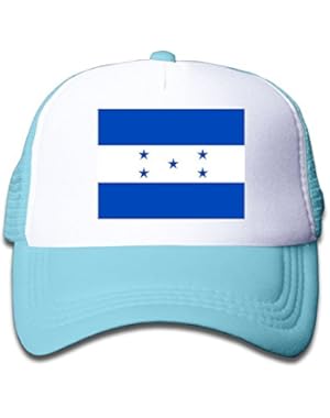 Flag Of Honduras Boy & Girl Grid Baseball Caps Adjustable sunshade Hat For Children