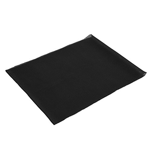Tosuny Speaker Cloth 1.4 0.5 m Anti-dust Mesh Cover Speaker Grill Cloth Stereo Mesh Fabric Fit for Large Sound Box, Stage Sound Box, KTV Box, etc Brown, Black, Gray (Optional)(Black)