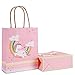 KSM UP Unicorn Gift Bags Paper Treat Bags Party Favor Bags Handles Birthday Party Supplies Pack of 10