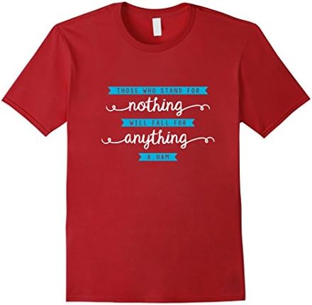Mens Alexander Hamilton Quote Tee XL Cranberry